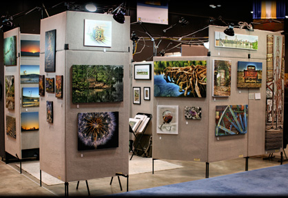 Jamie Rood's booth at January 2009 Home & Garden Show